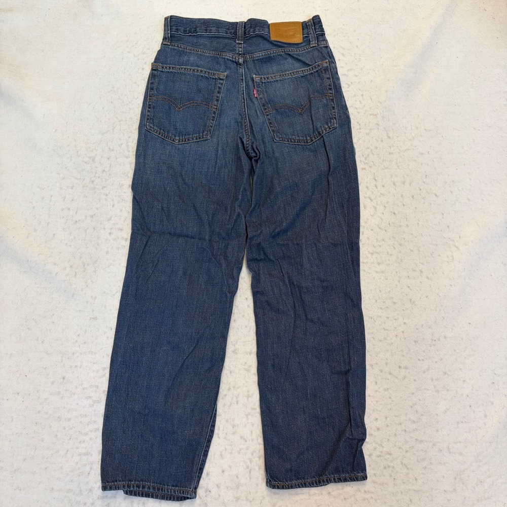 Levi's Baggy Dad Jeans Women 25 Blue Denim High Rise Wide Leg